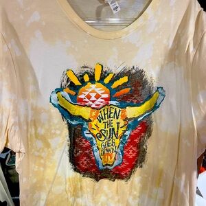 Western Bleached graphic tee 3xl